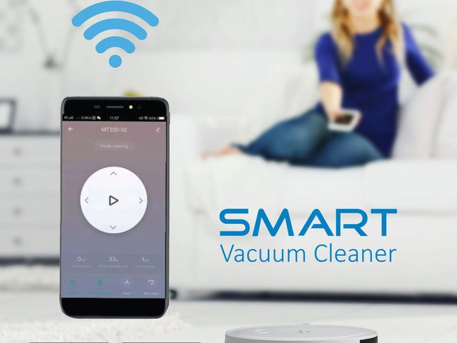 MyGenie Smart Robotic Vacuum Cleaner - White-1951134808264544258