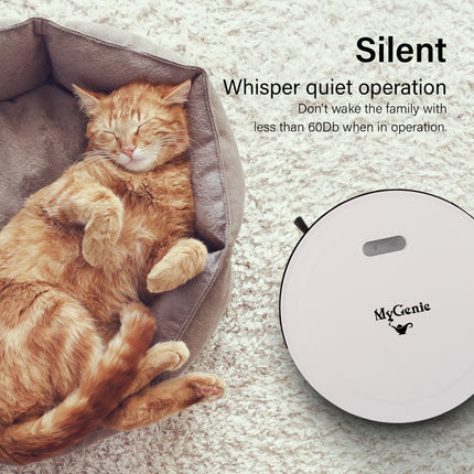 MyGenie Smart Robotic Vacuum Cleaner - White-1951134808264544259