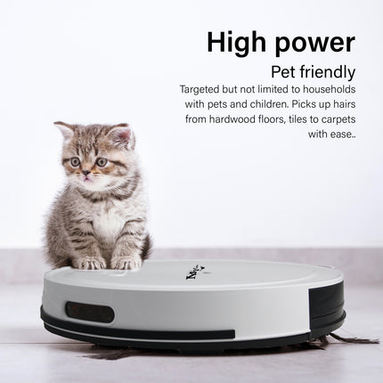 MyGenie Smart Robotic Vacuum Cleaner - White-1951134808264544260