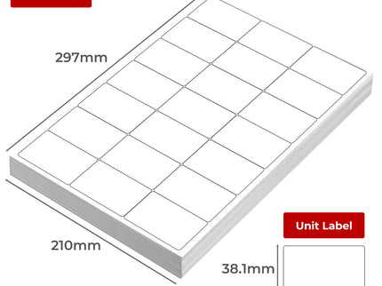 100 Sheet A4 Label White Matte Self Adhesive Sticker-1954802469351591938