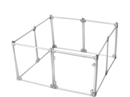 Pawz Pet Playpen Transparent Acrylic Clear Folding Dog Fence Kennel 8 Panel-1864184563715149825