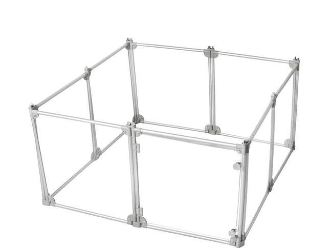 Pawz Pet Playpen Transparent Acrylic Clear Folding Dog Fence Kennel 8 Panel-1864184563715149825