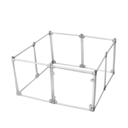 Pawz Pet Playpen Transparent Acrylic Clear Folding Dog Fence Kennel 8 Panel-1954802350375964673