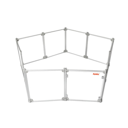 Pawz Pet Playpen Transparent Acrylic Clear Folding Dog Fence Kennel 10 Panel-1975420379447037953