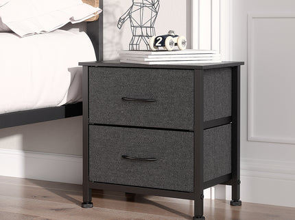 Levede Storage Cabinet Chest of 2 Drawers Dark Grey-1942353398460452871