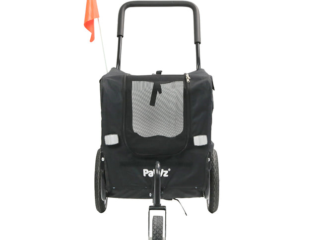 PaWz Pet Stroller Bike Trailer 2-IN-1 Sunroof-1973193720731930625