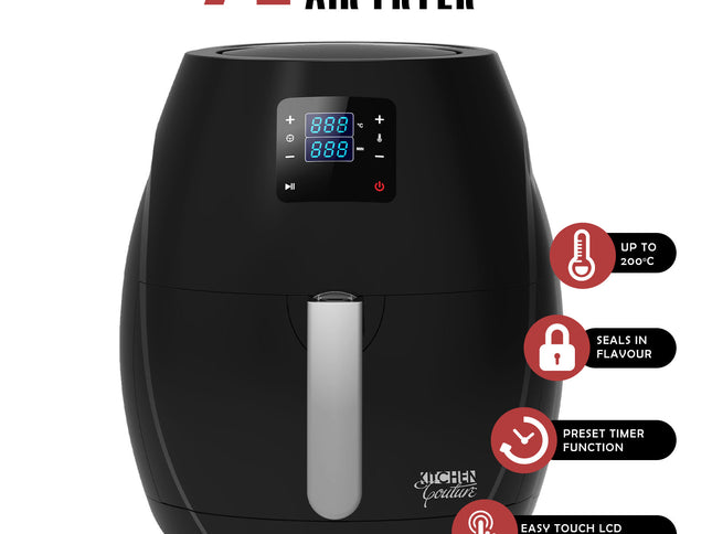 Kitchen Couture 7L Digital Air Fryer - Black-1889884786680532993