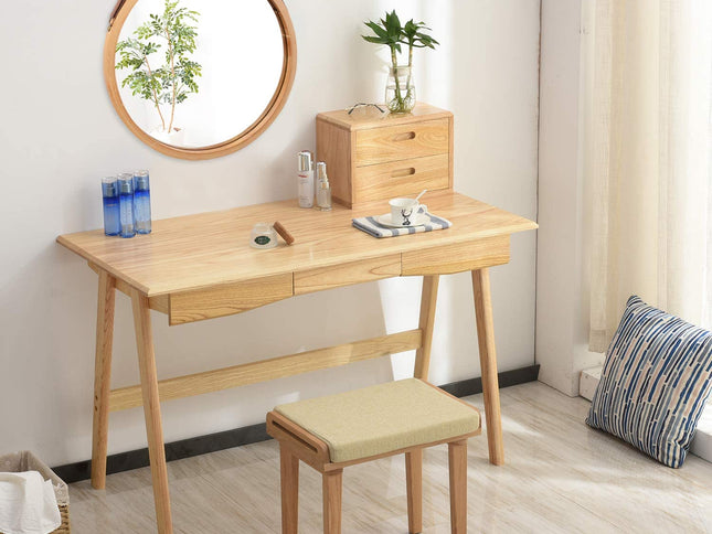 CARLA HOME Hanging Wall Mirror 38cm - Solid Bamboo Frame and Adjustable Leather Strap for Bathroom and Bedroom, Vanity Mirror, Makeup Mirror, Face Mirrors, Wall Shelf Mirror (Round 38 cm)-1978962234608586754