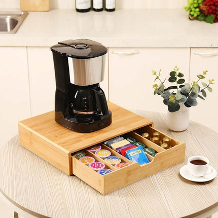 CARLA HOME Bamboo K-Cup Coffee Pod Holder Storage Organizer  for Kitchen, Jewelry and Cosmetic-1978962236156284929