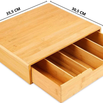 CARLA HOME Bamboo K-Cup Coffee Pod Holder Storage Organizer  for Kitchen, Jewelry and Cosmetic-1978962236156284935