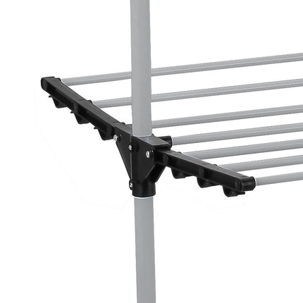 CARLA HOME Folding 3 Tier Clothes Laundry Drying Rack with Stainless Steel Tubes for Indoor & Outdoor Home-1978962238161162245