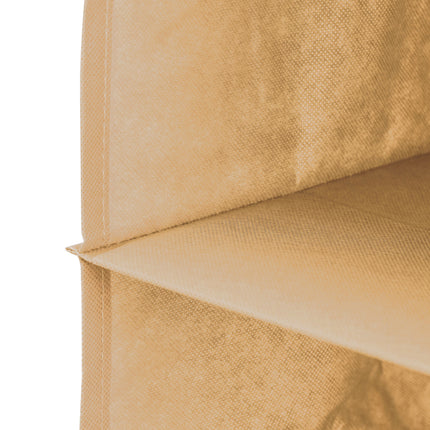 CARLA HOME  5 Tier Shelf Hanging Closet Organizer and Storage for Clothes (Beige)-1978962238572204036