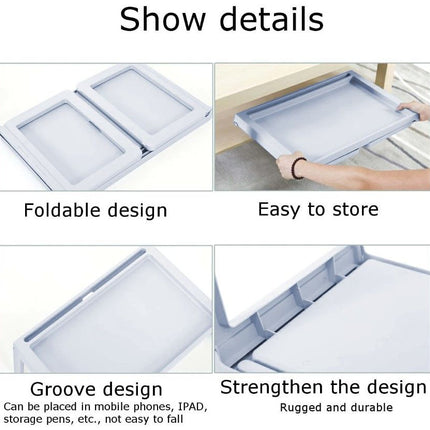 CARLA HOME Multifunction Laptop Bed Desk with foldable legs for Home Office (Blue)-1978962239998267398