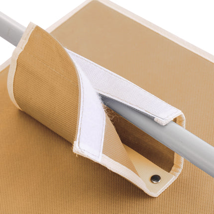 2 Pack 5-Tier Shelf Hanging Closet Organizer and Storage for Clothes (Beige)-1978962242254802950