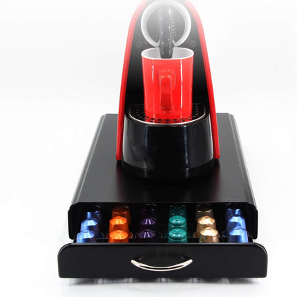 CARLA HOME Coffee Pods Holder Storage Drawer Compatible with 60 Nespresso Pods for Kitchen Storage & Organisation, Nespresso Pod Holder Coffee Machine for Home Storage (Black)-1978962244230320135