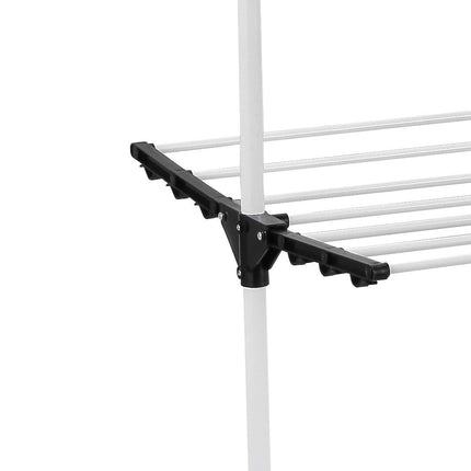 CARLA HOME Folding 3 Tier Clothes Laundry Drying Rack with Stainless Steel Tubes for Indoor & Outdoor Home-1978962245224370181