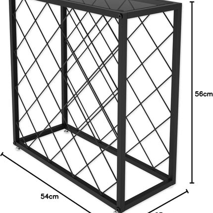 CARLA HOME Freestanding Metal Wine Rack for 25 Bottles-1978962247225053191