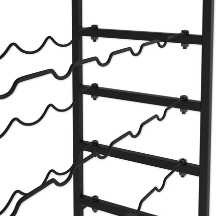 CARLA HOME 6-Tier Freestanding Wine Rack for 30 Bottles with Wood Countertop and Sturdy Metal Frame-1978962247401213958