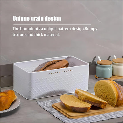 CARLA HOME Bread Bin with Bamboo Lid used as Chopping Board for Kitchen Countertop-1978962247917113346