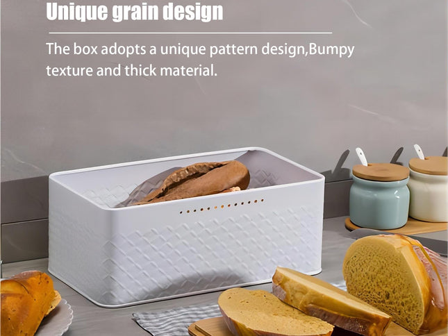 CARLA HOME Bread Bin with Bamboo Lid used as Chopping Board for Kitchen Countertop-1978962247917113346