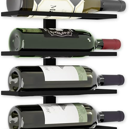 CARLA HOME Metal Wall Mount Wine Rack for Wine Bottles, Liquor, Champagne (Holds 10 Bottles)-1978962248244269056