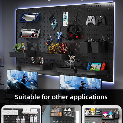 CARLA HOME Pegboard Combination Kit with 4 Pegboards and 18 Accessories Modular Hanging for Wall Organiser-1978962248428818433