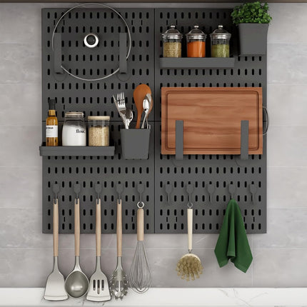 CARLA HOME Pegboard Combination Kit with 4 Pegboards and 18 Accessories Modular Hanging for Wall Organiser-1978962248428818437