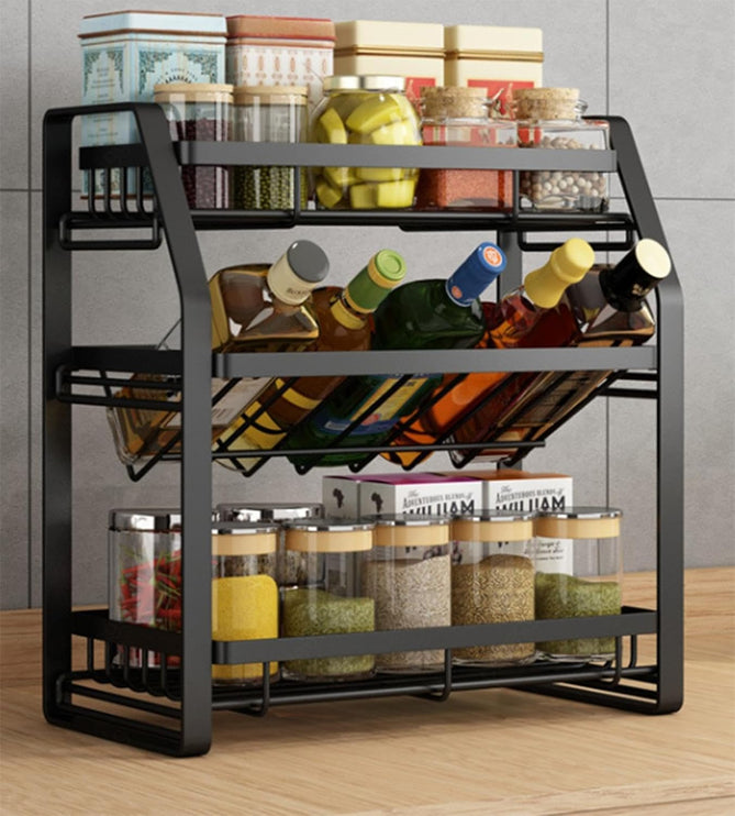 CARLA HOME 3-Tier Detachable Spice Rack Storage Organiser for Kitchen Countertop-1978962249125072897