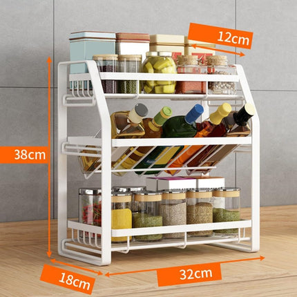 CARLA HOME 3-Tier Detachable Spice Rack Storage Organiser for Kitchen Countertop-1978962249292845063