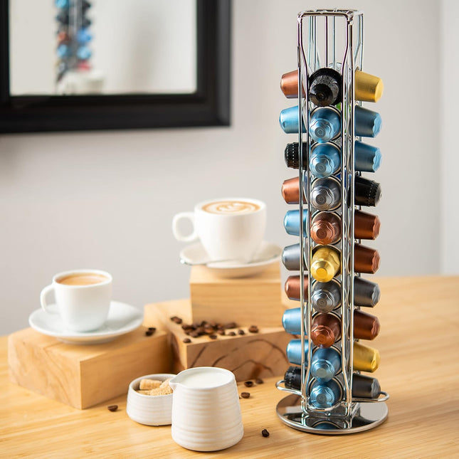 CARLA HOME Coffee Pods Holder Storage Compatible with 40 Nespresso Pods-1978962249456422913