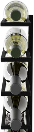 CARLA HOME Set 2 Pcs Metal Wall Mount Wine Rack for Wine Bottles, Liquor, Champagne (Holds 10 Bottles)-1978962251868147719