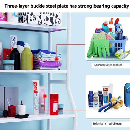 CARLA HOME 3-Tier Over Washing Machine Storage Rack for Laundry Room or Kitchen-1978962253583618050