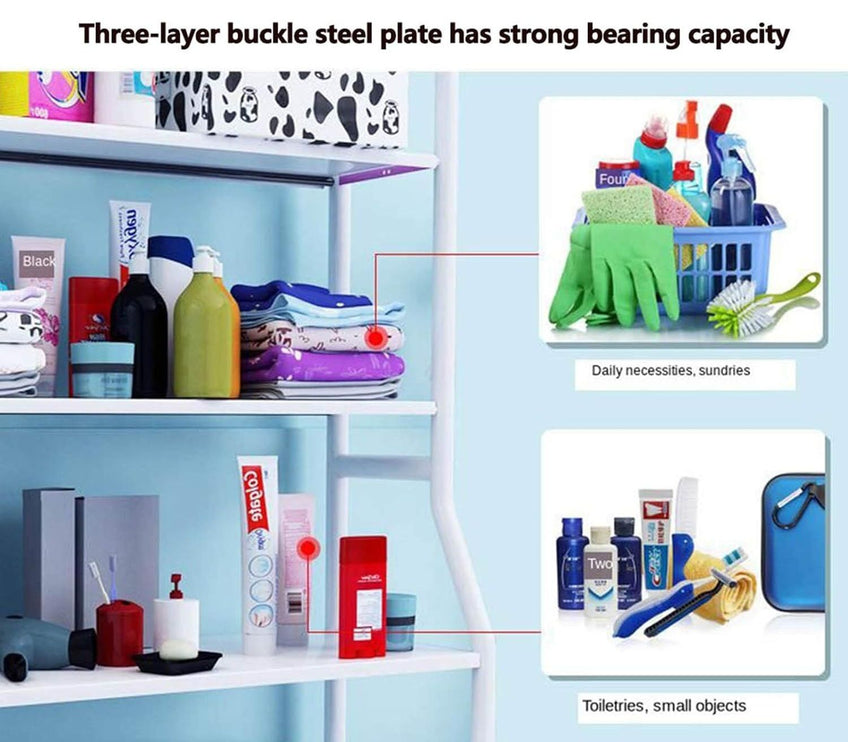 CARLA HOME 3-Tier Over Washing Machine Storage Rack for Laundry Room or Kitchen-1978962253583618050