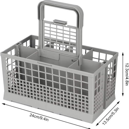 CARLA HOME 8 Slot Universal Dishwasher Cutlery Basket with Handle and Lid which Fits Most Brands (240mm X 135mm X 122mm)-1978962256494465025