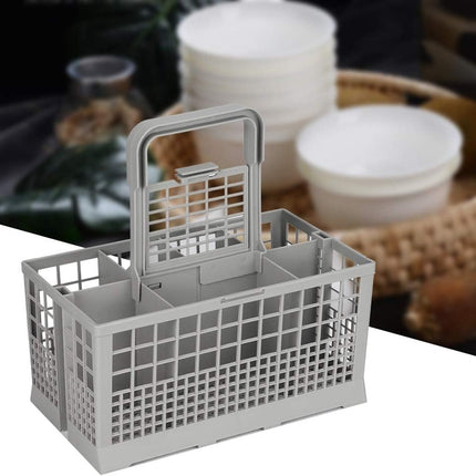 CARLA HOME 8 Slot Universal Dishwasher Cutlery Basket with Handle and Lid which Fits Most Brands (240mm X 135mm X 122mm)-1978962256494465026