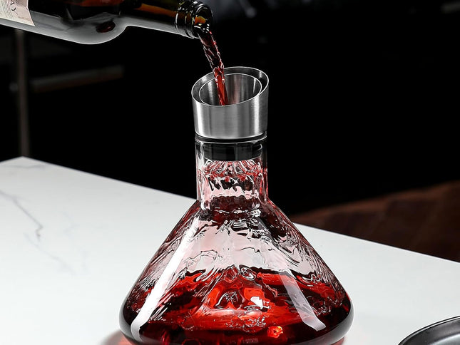 CARLA HOME Iceberg Wine Decanter with Aerator Filter and Lid-1978962258545479681