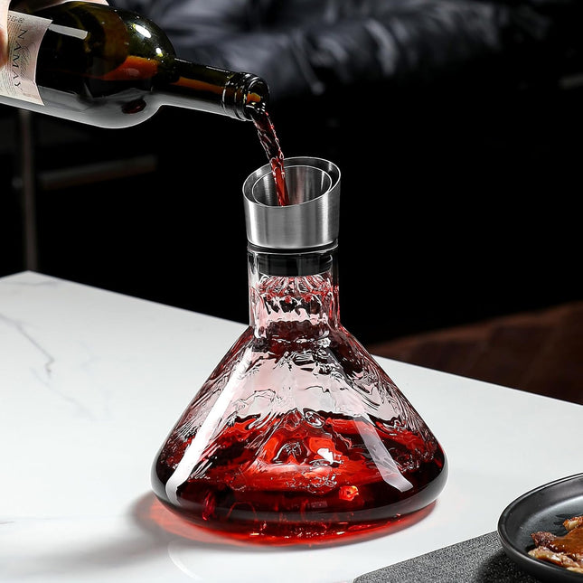 CARLA HOME Iceberg Wine Decanter with Aerator Filter and Lid-1978962258545479681