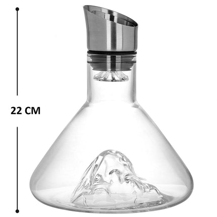 CARLA HOME Iceberg Wine Decanter with Aerator Filter and Lid-1978962258545479687