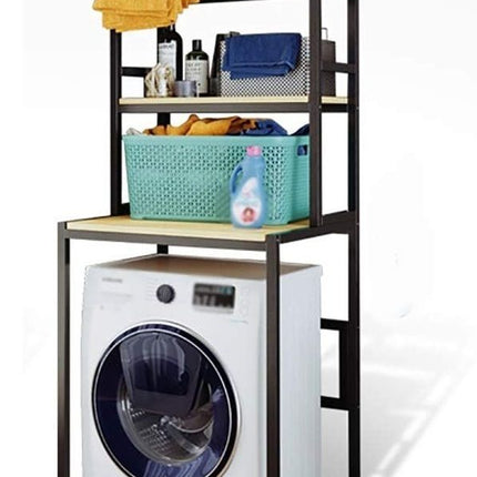 CARLA HOME 3-Tier Over Washing Machine Storage Rack Laundry Shelf Organizer for Bathroom or Toilet (Black)-1978962259434672128