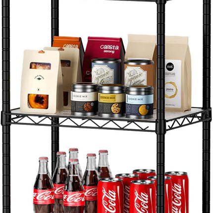 CARLA HOME 3-Tier Adjustable Metal Storage Shelves Wire Rack Organizer for Kitchen, Pantry, Bathroom or Laundry Room (45cm W x 40cm D x 103cm H)-1978962259766022144