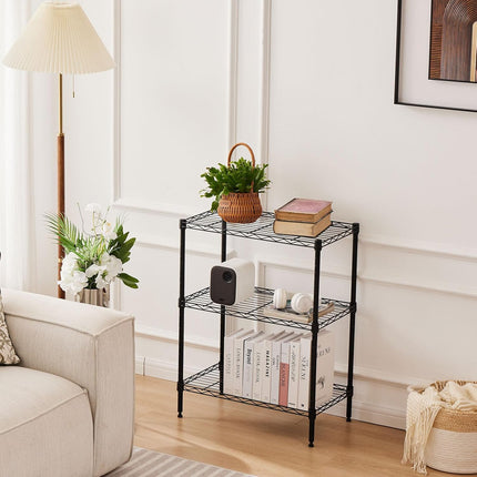 CARLA HOME 3-Tier Adjustable Metal Storage Shelves Wire Rack Organizer for Kitchen, Pantry, Bathroom or Laundry Room (45cm W x 40cm D x 103cm H)-1978962259766022145