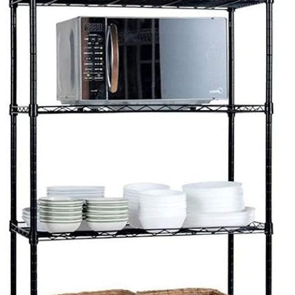 CARLA HOME 5-Tier Adjustable Metal Storage Shelves Wire Rack Organizer for Kitchen, Pantry, Bathroom or Laundry Room (60cm W x 40cm D x 145cm H)-1978962260097372160