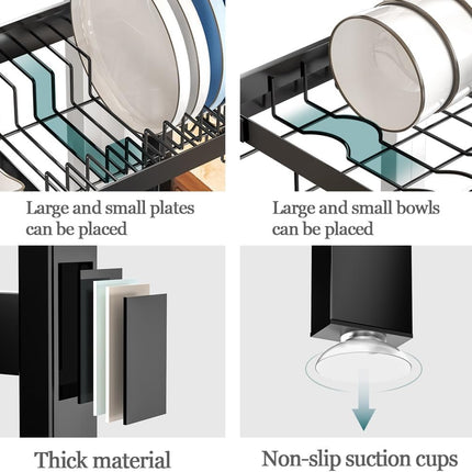 CARLA HOME Adjustable Over the Sink Dish Drying Rack with Utensil Holder, Hooks & Cutting Board Rack for Kitchen Counter Storage-1978962260260950019