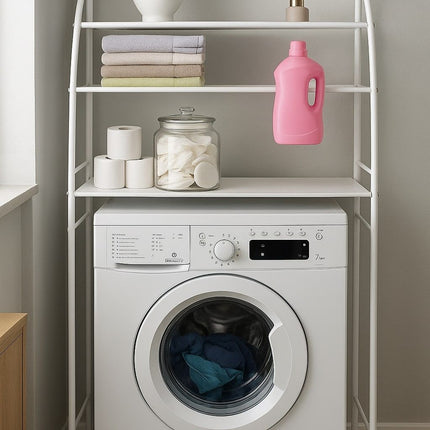 CARLA HOME 3-Tier Over Washing Machine Storage Rack for Laundry Room Space Saving, Towels, Detergent & Bathroom Essentials-1978962263477981185