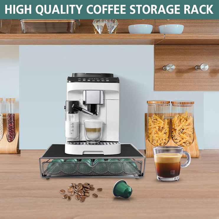 CARLA HOME K-Cup Coffee Pod Drawer for 36 Coffee Pods Storage for Home Kitchen Counter Organizer-2050057500685897729