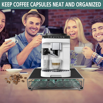 CARLA HOME K-Cup Coffee Pod Drawer for 36 Coffee Pods Storage for Home Kitchen Counter Organizer-2050057500685897734