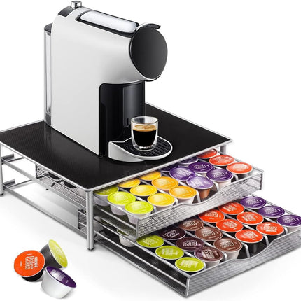 CARLA HOME K-Cup Coffee Pod Drawer for 72 Coffee Pods Storage for Home Kitchen Counter Organizer-2050057500866252800