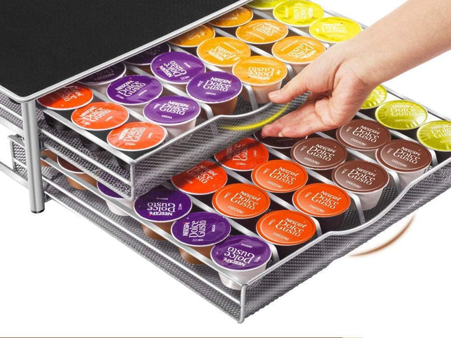 CARLA HOME K-Cup Coffee Pod Drawer for 72 Coffee Pods Storage for Home Kitchen Counter Organizer-2050057500866252802