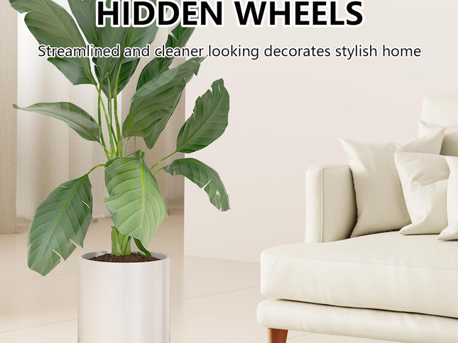 CARLA HOME Rolling Plant Stand with 360° Wheels for Indoor Pots (26 cm)-2050057504708235266