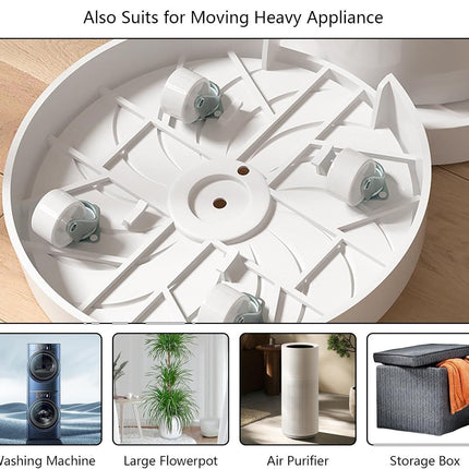 CARLA HOME 2-Pack Rolling Plant Stand with 360° Wheels for Indoor Pots (26 cm)-2050057504876007429
